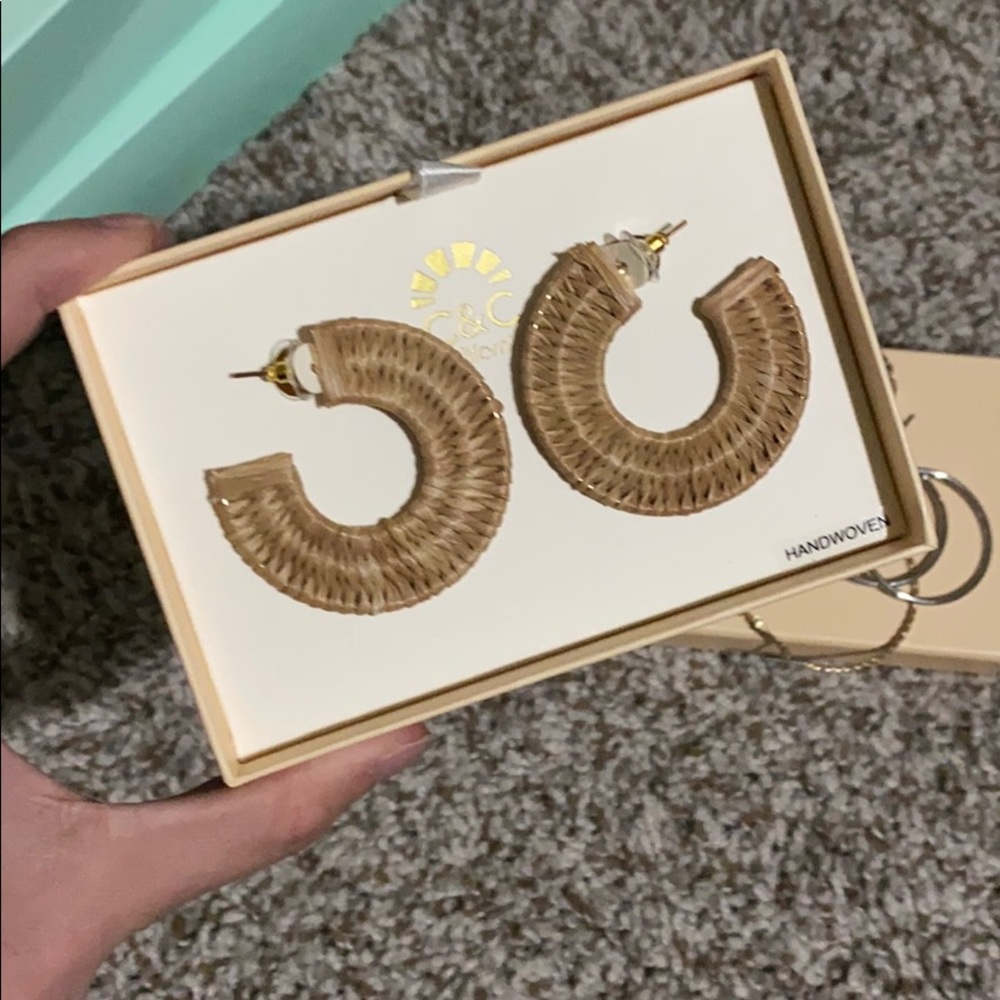 Boho Wicker Earrings